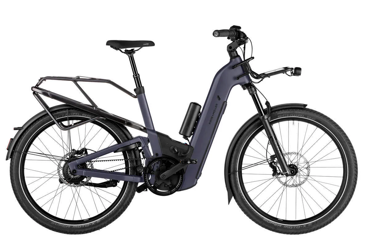 Riese & Müller Homage5 GT in night with comfort kit, range extender and front carrier