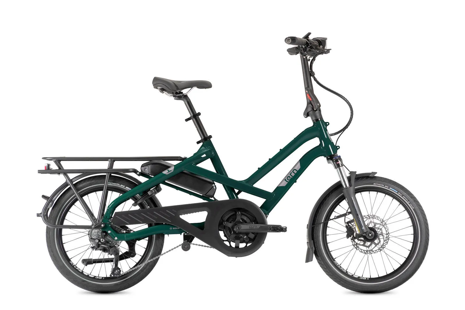 A Tern HSD P10 in blue-green.