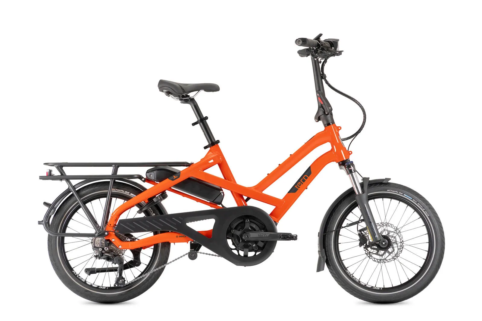 A Tern HSD P10 in orange.