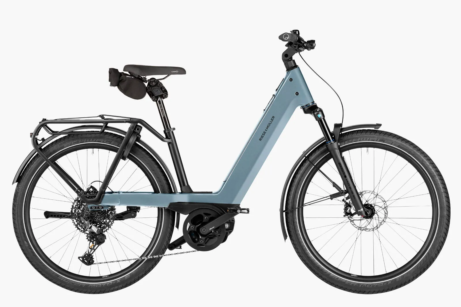 The Nevo5 showcasing its comfortable riding position.