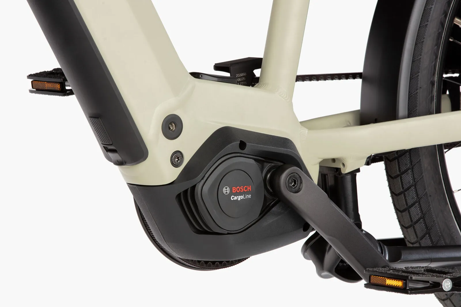 Close-up of the Bosch Cargo Line motor on the Multicharger3.