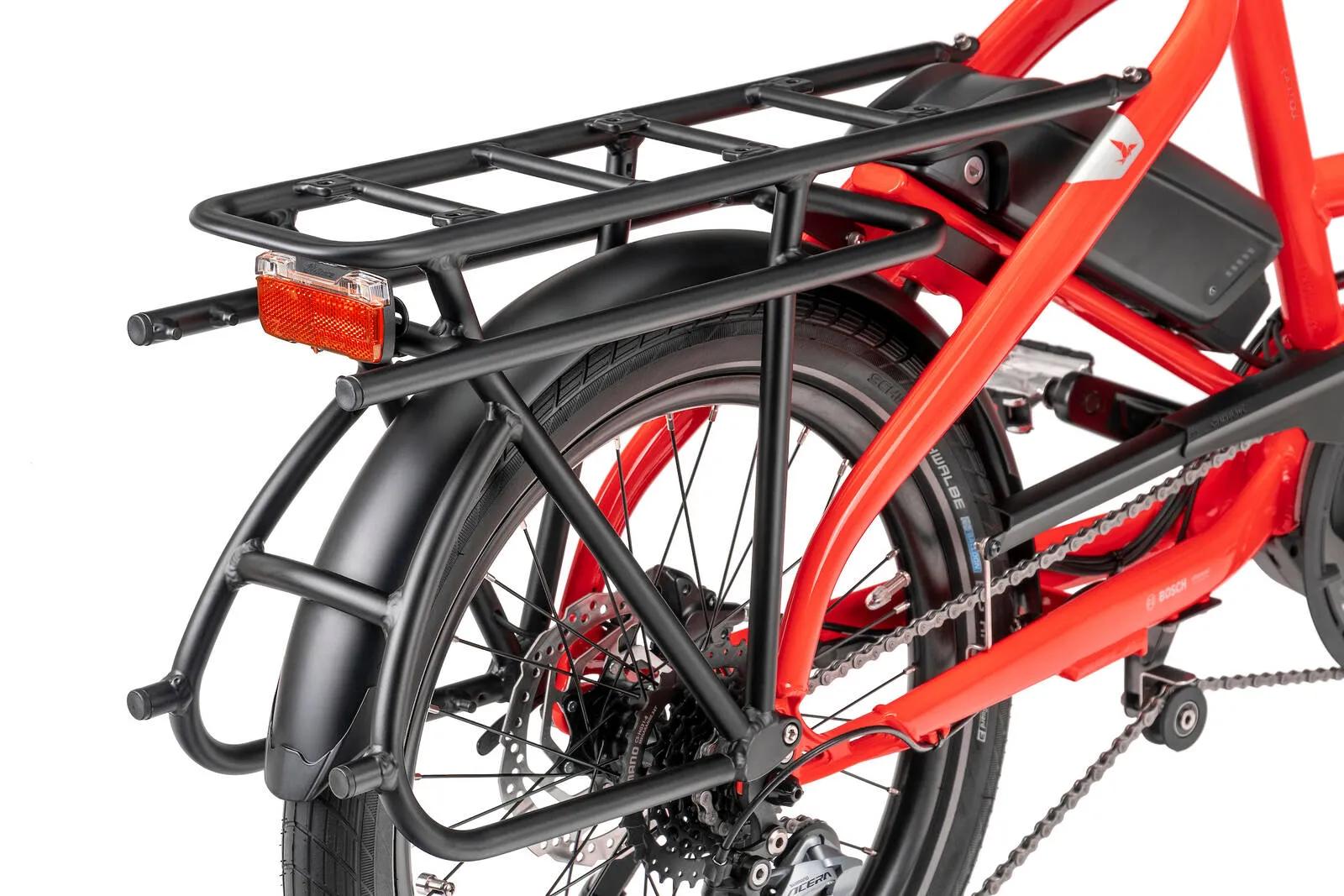 Close-up detail of Tern Quick Haul D8 rear rack