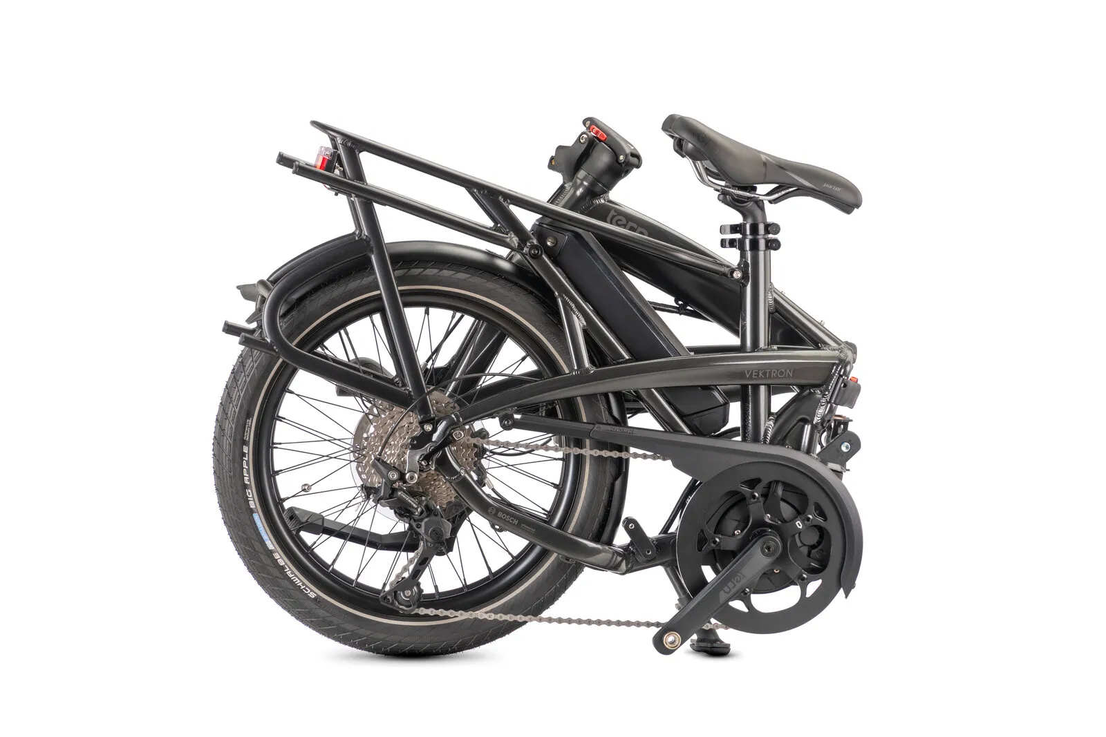 Tern Vektron P10 in cosmic black, fully folded.