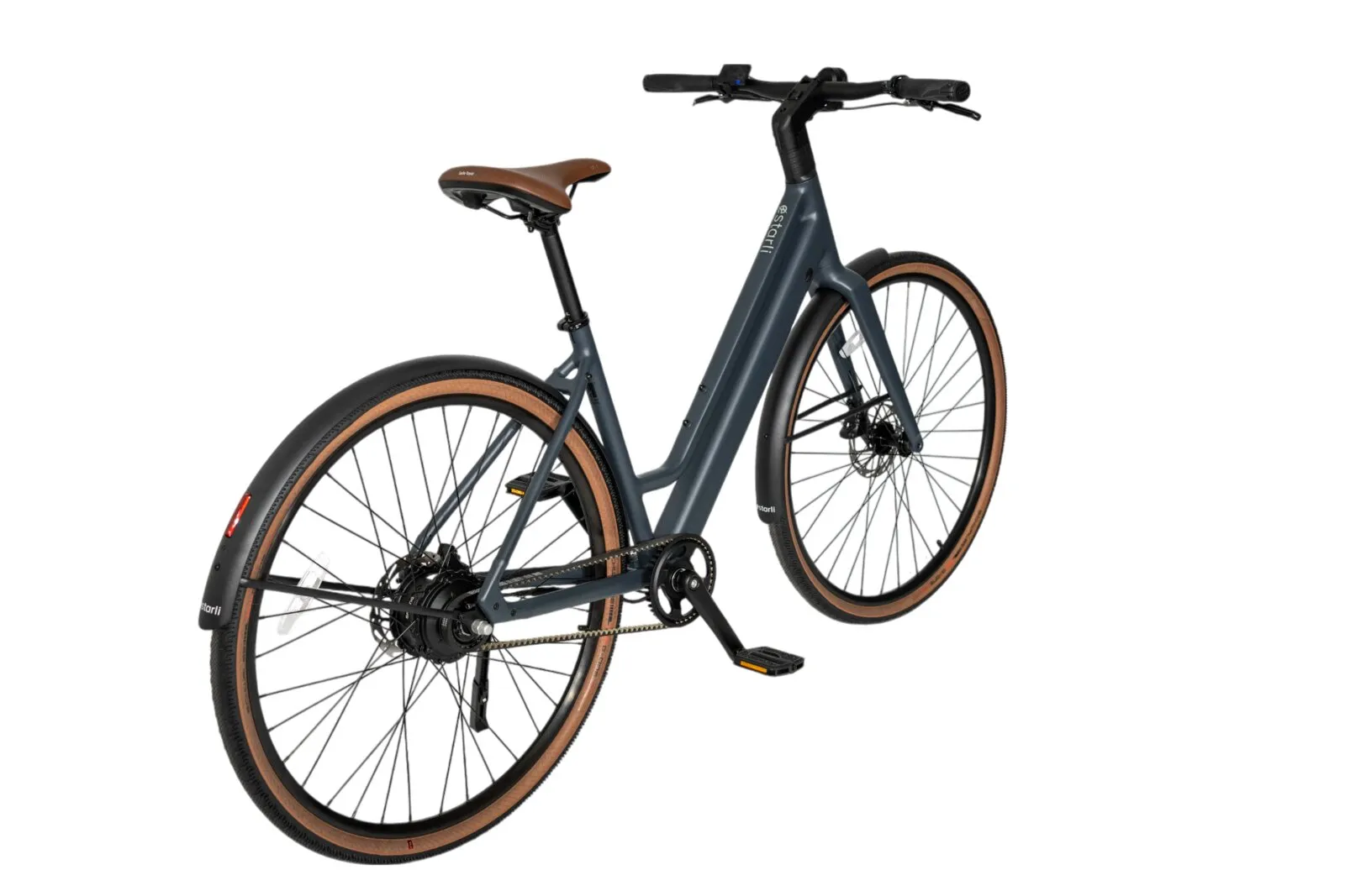 Estarli e28.X in midnight blue, alternative angle.