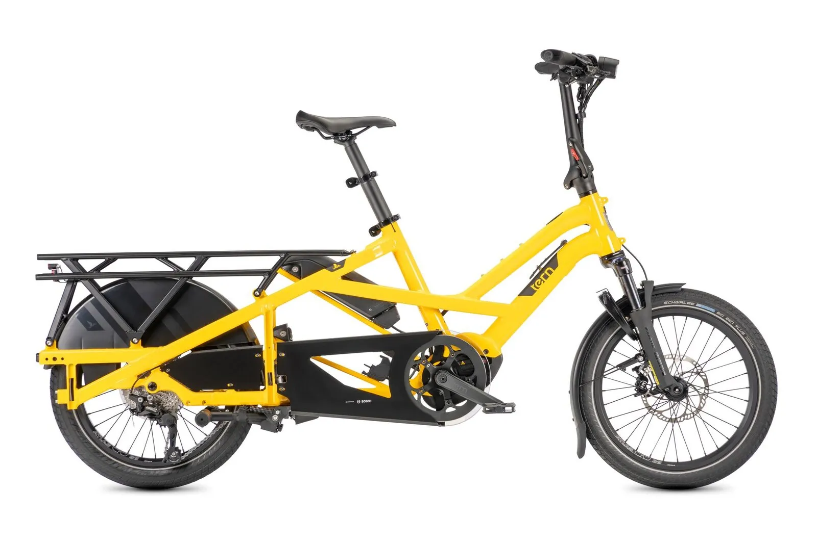 A Tern GSD P10 in schoolbus yellow.
