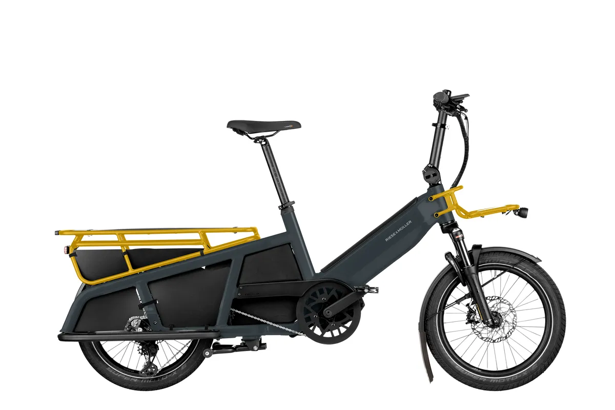 Riese & Müller Multitinker touring in utility grey matt/curry.