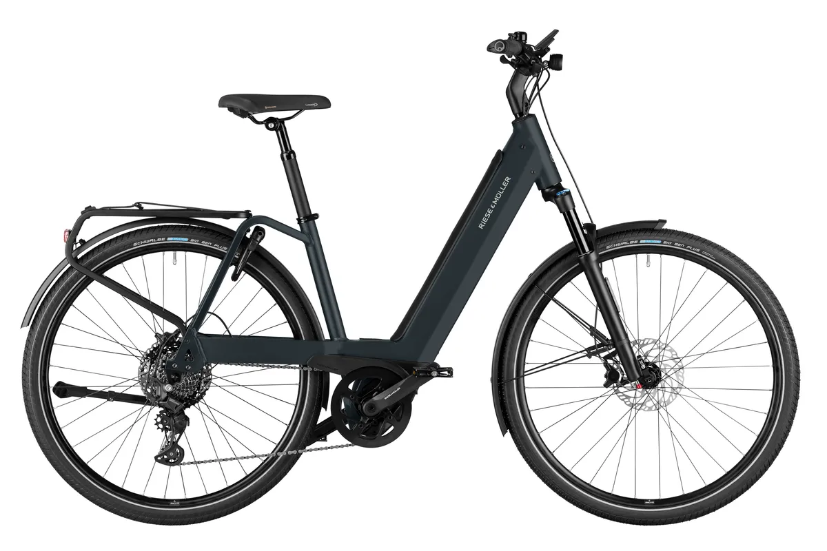 Riese & Müller Nevo4 touring in dark grey matt.