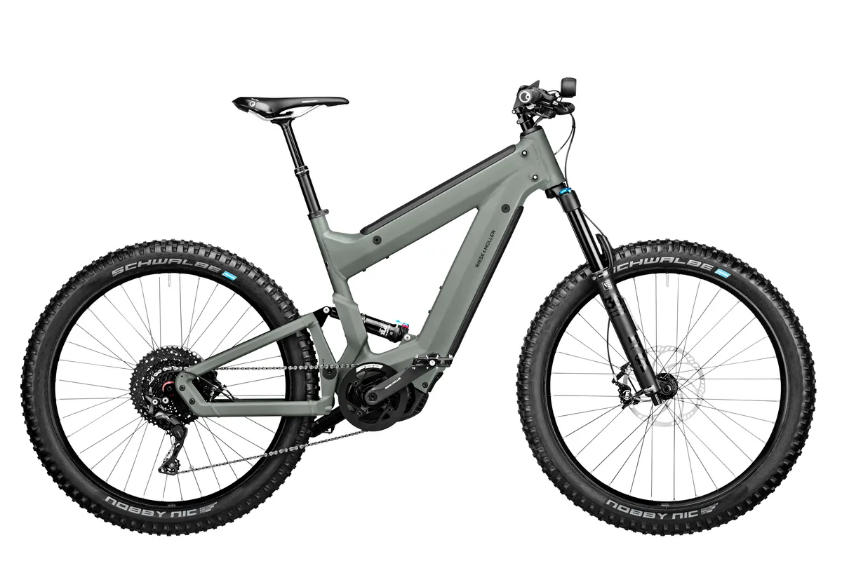 Riese & Müller Superdelite Mountain touring in tundra grey matt.